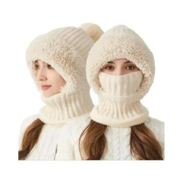 Imagem de Gorro Térmico De Fleece À Prova De Vento Com Protetores De Orelha E Aq