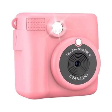 Imagem de Câmera Instantânea Portátil Para Crianças Com Vídeo HD 1080P, 3 Rolos 