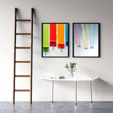 Imagem de Kit 2 Quadros Decorativos Cores da Vida