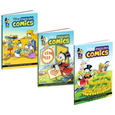 Imagem de Hq Disney English Comics Kit 3 Gibis em Inglês Escolar - Escala