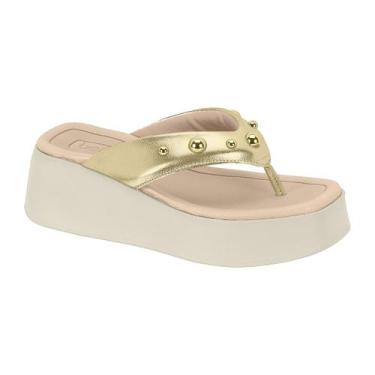 Imagem de Tamanco Feminino Chinelo Anabela Plataforma Beira Rio Dedo - BEIRA RIO