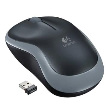 Imagem de Mouse Sem Fio Logitech M185, USB, 3 Botões, Cinza E Preto - 910-002225