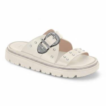 Imagem de Sandália Moleca Papete Slide Feminino Confortável Original -, Off whit