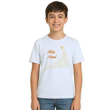 Imagem de Camiseta Estrelas de Natal Natalina Estampa Personalizada - UseP4, Bra