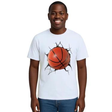 Imagem de Camiseta Basquete Bola Basketball Estampa Personalizada - Use P4, Bran