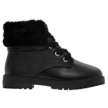 Imagem de Bota Coturno Infantil Menina Molekinha 2126.524 Preto-Feminino