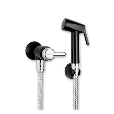 Imagem de Ducha Higiênica Lorenzetti F31 Com Registro Branca Ou Preto Cromado 1,