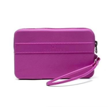 Imagem de Carteira Slim Feminina Ziper Correia de Pulso Dia a Dia-Feminino