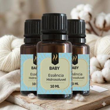 Imagem de Kit 3x Essências Aromatizantes Nattuaromas hidrossolúvel Aroma:BABY