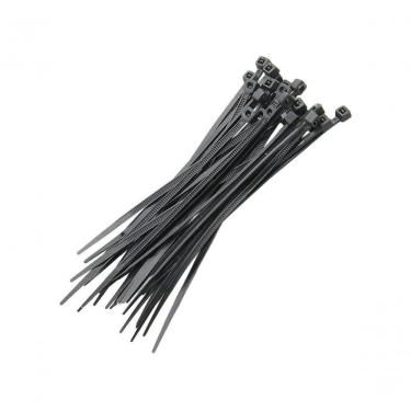 Imagem de Abraçadeira de Nylon 4,8X10CM para Fixação Resistente 100 Unidades Preta NWT