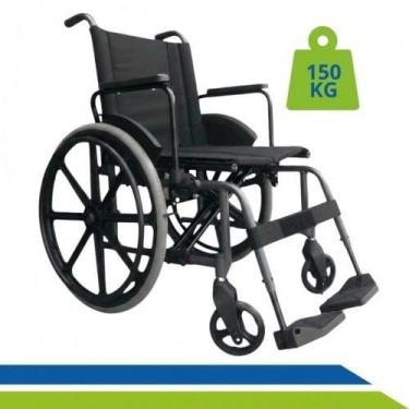 Imagem de Cadeira de Rodas Dobrável Ortomobil MA3F Até 150kg Reforçada Confortáv