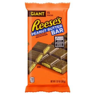 Imagem de Chocolate AoLeite C/Pasta de Amendoim Reese's Giant Bar 208g
