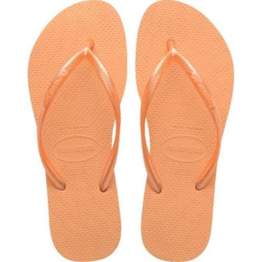Imagem de Chinelo Havaianas Feminino SLIM 37/38 Pessego PAR