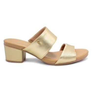 Imagem de Tamanco Usaflex Feminino Salto Bloco Tresse AE3201-Feminino