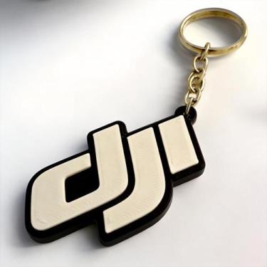 Imagem de Chaveiro Logo DJI ou Drone  Acessório Exclusivo para Fãs de Drones e T