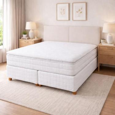 Imagem de Colchão Royal King 42cm Pillow Top Super - Soft Pluma, Solteirão 108x1