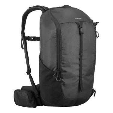 Imagem de Mochila Para Trilha Compacta 20l 45x28x22cm Quechua Nh100 Cinza Liso