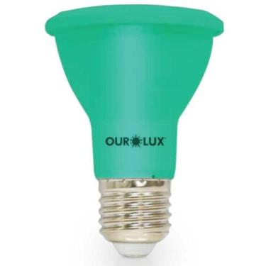 Imagem de Lâmpada Superled Par 20 Ip65 6 Watts 38º Verde - 05485 - Ourolux Lamp.