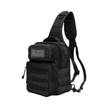 Imagem de Bolsa Tática Masculina De Ombro Molle Para Viagens, Trekking, Camping 