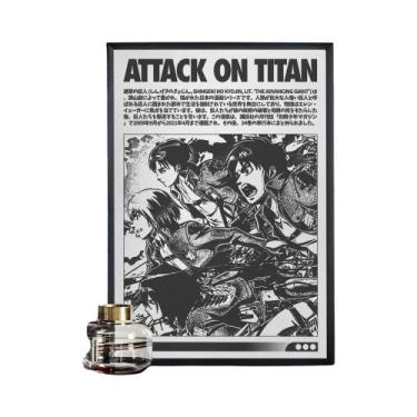 Imagem de Papel Kraft Branco Anime A-Attacks on T-Titans, Pôster De Arte De Pare