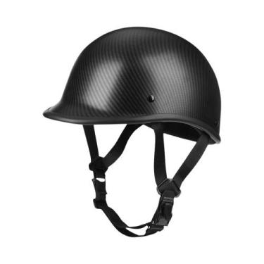 Imagem de Capacete Aberto Retrô Clássico Pequeno Para Motocicleta, Scooter, Chop