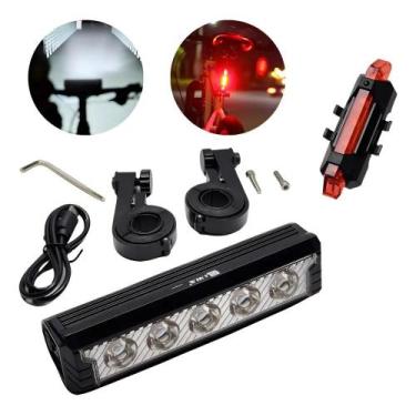 Imagem de Farol Monster JWS 5 Led Tg3 Lanterna Bike 20.000 Lumens