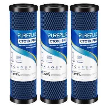 Imagem de Cartucho de filtro de água PUREPLUS 1 mícron 2,5 x 10 para Under Sink
