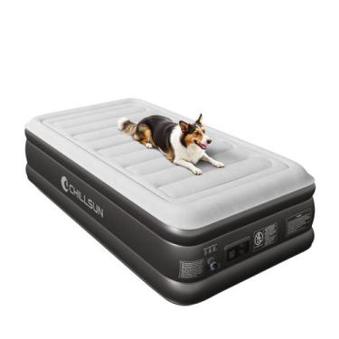 Imagem de Colchão de ar CHILLSUN 2025 Twin 193x99x46 cm com bomba 110V