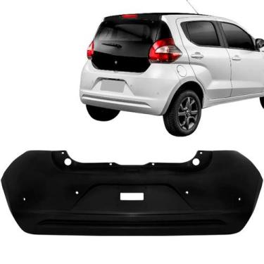 Imagem de Parachoque Traseiro Mobi 2017 2018 2019 2020 Com Furo Sensor - Dts