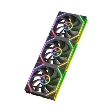 Imagem de Ventoinha De Gabinete ARGB PWM Silenciosa De 12CM Power Train PRISM 8R