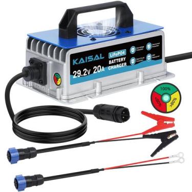 Imagem de Carregador de bateria KAISAL 29,2V 20A IP67 Impermeável 24V LiFePO4