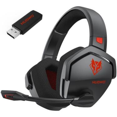 Imagem de Fone de ouvido sem fio para jogos NUBWO G06 Dual com microfone PS5 PS4