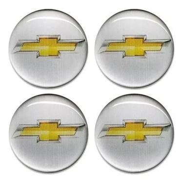Imagem de Kit Jogo Emblema Resinado Adesivo 48mm Para Calotas Aro 13 14 15 - - U