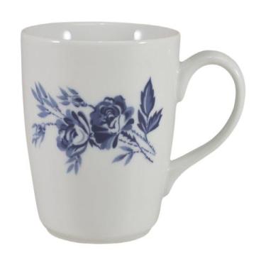 Imagem de Caneca Porcelana Schmidt 225 ml - Dec. Cora, Branco