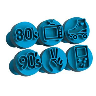 Imagem de Kit Carimbo Marcador Brigadeiros RETRO VINTAGE ANOS 80 90 - 3DMIX