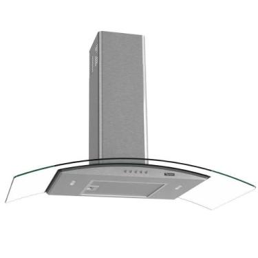 Imagem de Coifa Terim de Parede Clean Vidro Curvo Kromanox 90cm Kromanox 110V, 1