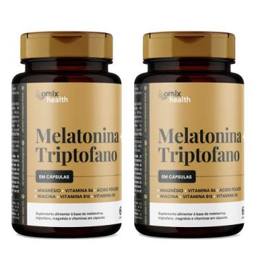 Imagem de Kit 2x - Melatonina + Triptofano - 60 cápsulas - Omix