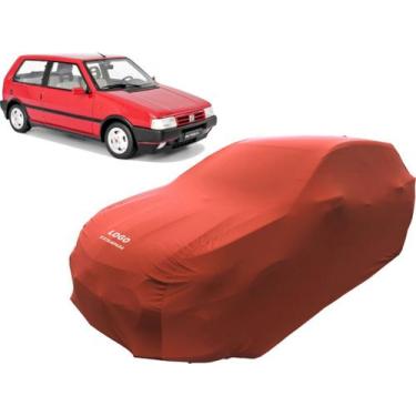 Imagem de Capa Automotiva Para Fiat Uno Tecido Helanca Lycra - Mz, Vermelha