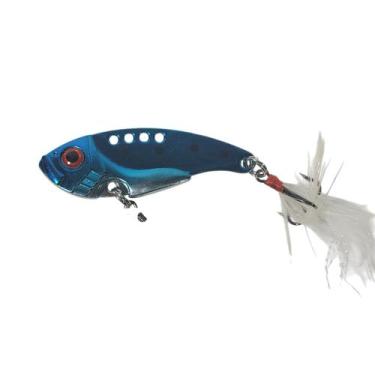 Imagem de Isca Para Pesca Artificial Metal Bait 5,5cm 10g Com Pena Garateia Em A