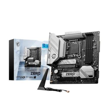 Imagem de Placa-Mãe MSI B760M Project Zero, Intel LGA 1700, M-ATX, DDR5, Wi-Fi, 