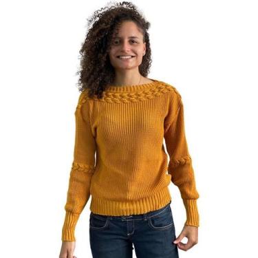 Imagem de Blusa De Frio Casaquinho Feminino  Suéter Tricot 483 - Deeyaa, U, Amar