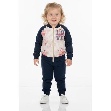 Imagem de CONJUNTO FEMININO INFANTIL MOLETOM VÁRIAS ESTAMPAS Nº 1 AO 3 - MARLAN,