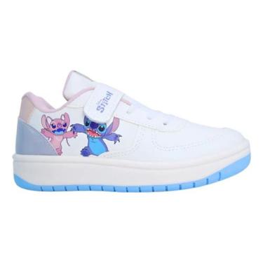 Imagem de Tênis Infantil Menina Stitch Disney Licenciado Original, Branco, 31