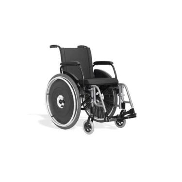 Imagem de Cadeira de rodas avd alumínio 50 cm - ortobras, Prata