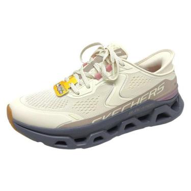 Imagem de Tênis Feminino Running Corrida Vegano Glide-Step Skechers, Natural, 37