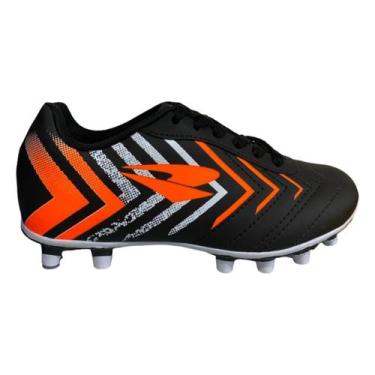 Imagem de Chuteira Dray Foorcy Campo Infantil, Preto branco, 33