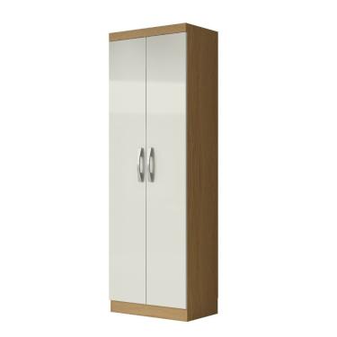Imagem de Armário Multiuso New 2 Portas 3 Prateleiras 52cm Atacama com Off White Aramóveis