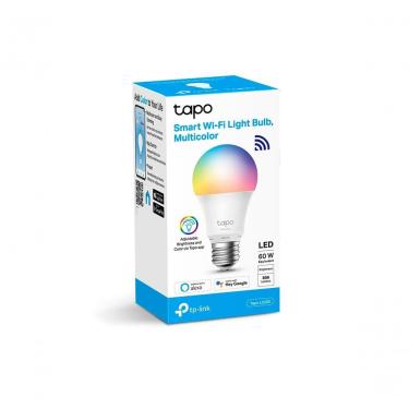Imagem de Lâmpada Inteligente Wi-Fi Multicolorida Tapo L530E 806 Lumens 8,7W Controle por App e Voz TP-Link