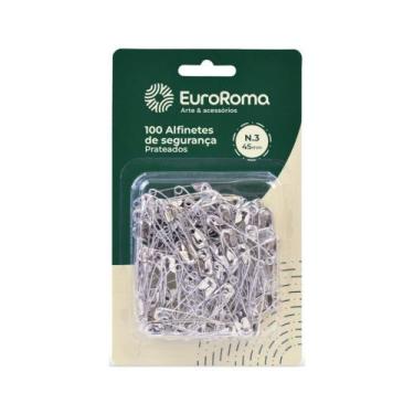Imagem de Alfinete Seguranca Metal 100pc N.3 - EuroRoma, Unico