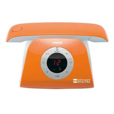 Imagem de Telefone Digital Sem fio Vtech Retro com identificador Laranja
